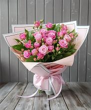 Букет Розовый кустик в Нее