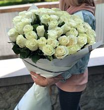 Букет 35 Белых роз #REPLACE_PRED# Нее