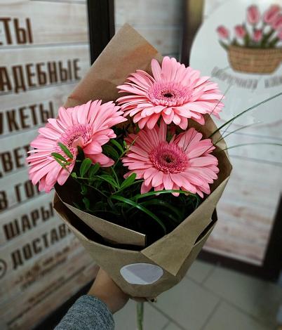 Букет цветов из: Герберы в Нее