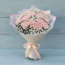 Букет цветов из:  Гвоздики в Нее