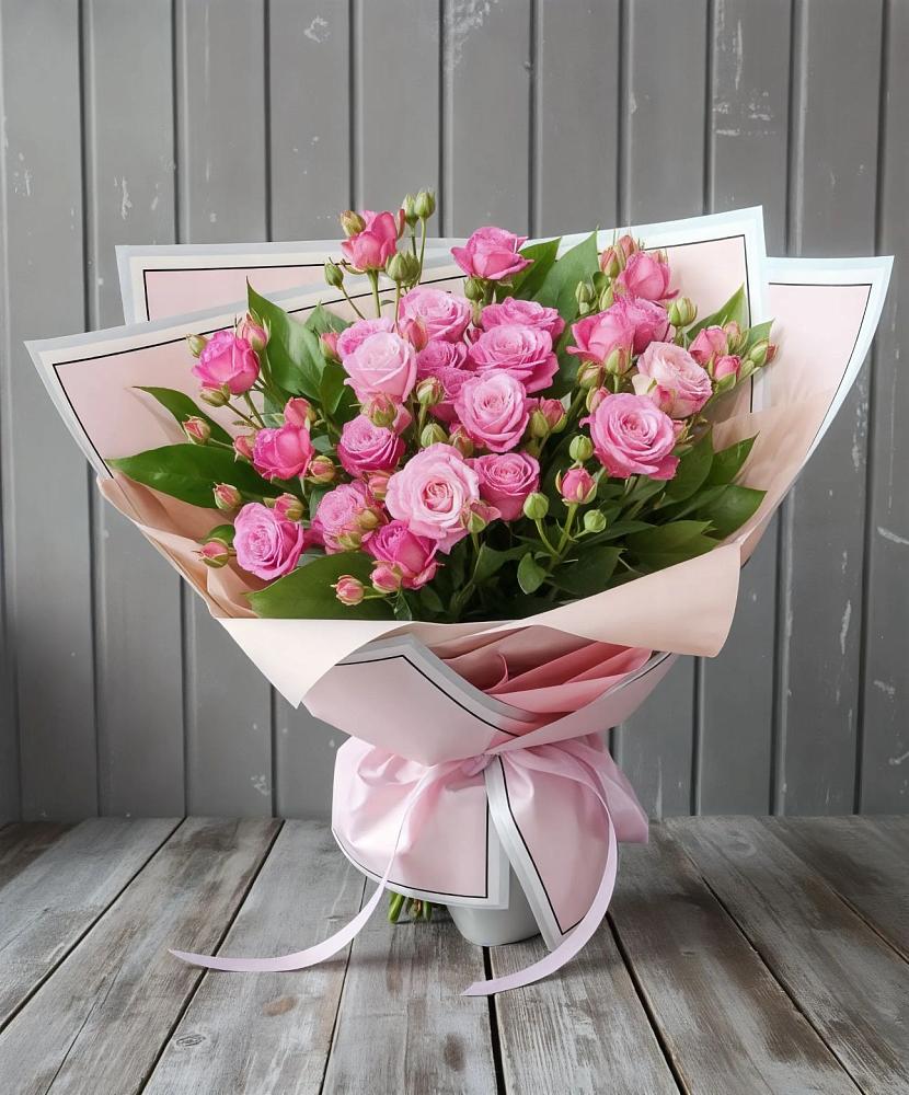Букет Розовый кустик в Нее