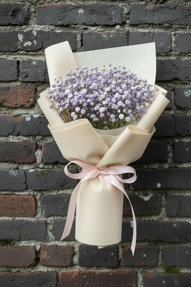 Букет цветов из: Гипсофила в Нее