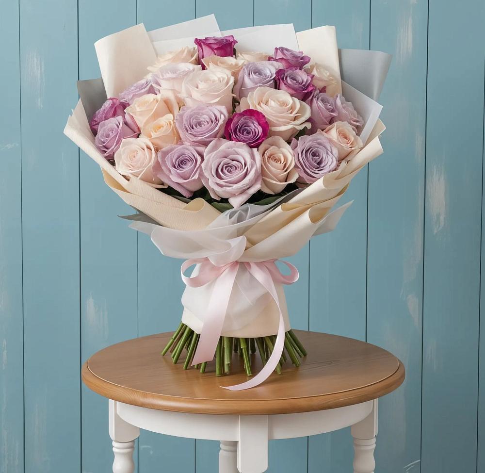 Букет цветов из: Розы в Нее