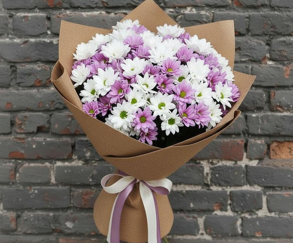 Букет цветов из: Хризантемы в Нее