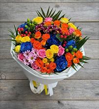 Букет цветов из:  Розы и Хризантемы в Нее
