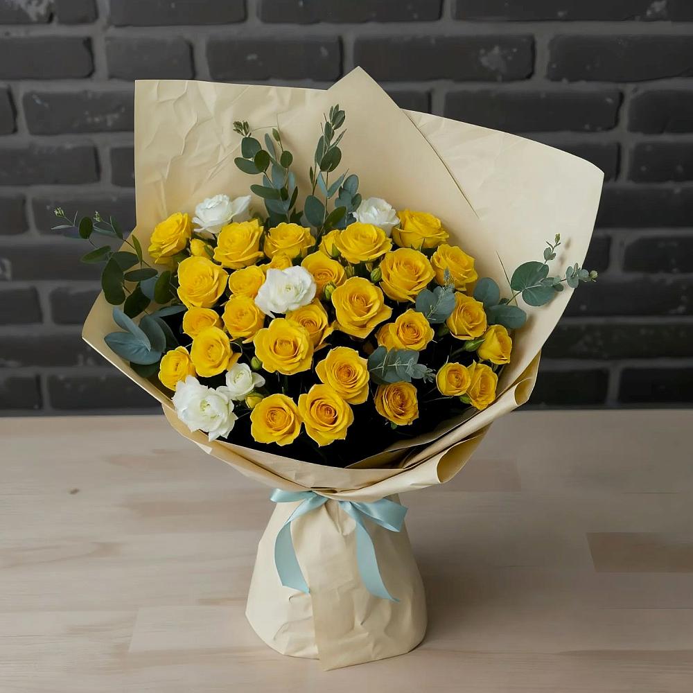 Букет цветов из: Розы в Нее