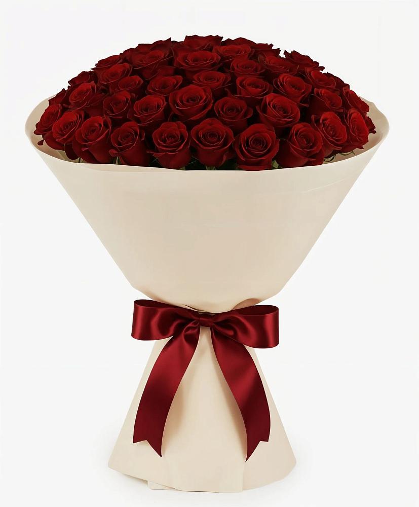 Букет 101 Бордовая роза Блэк Бакарра в Нее